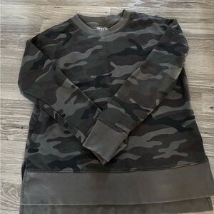 Women’s Oversized Camouflage Long Sleeve Sweatshirt